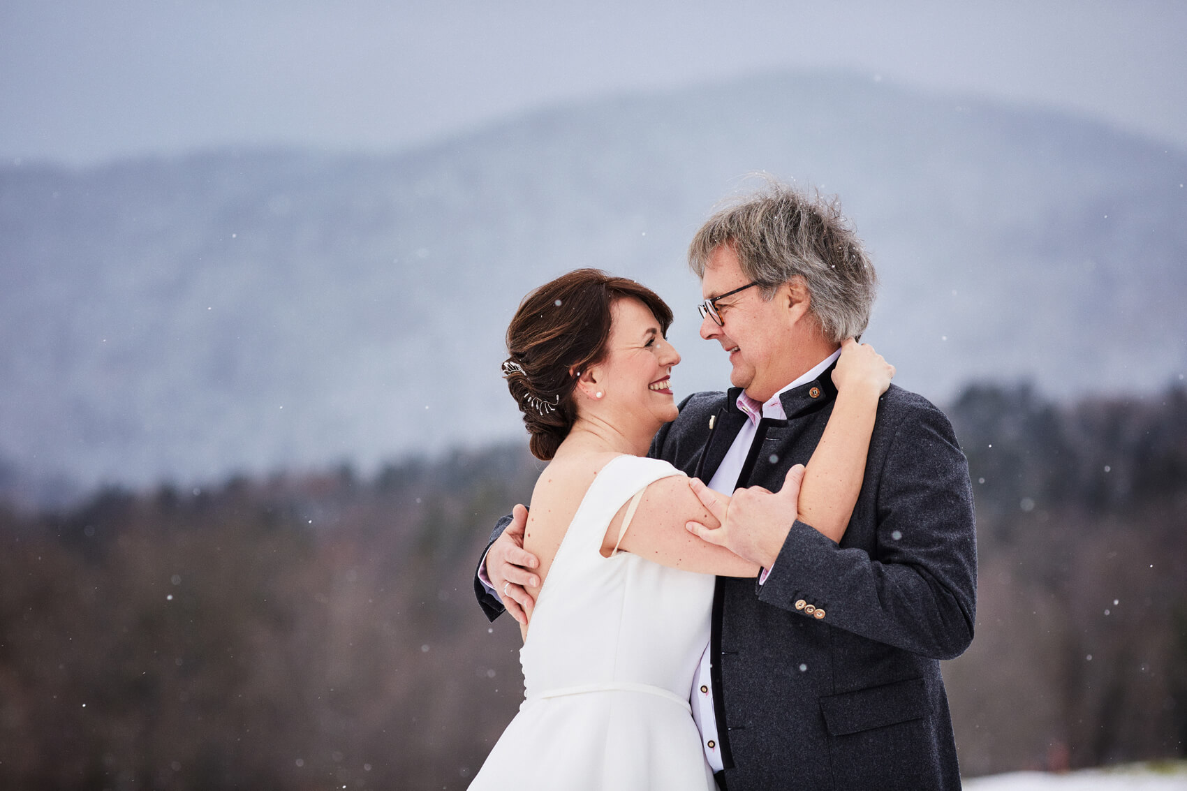 Hochzeitsfotografie am Tegernsee im Winter